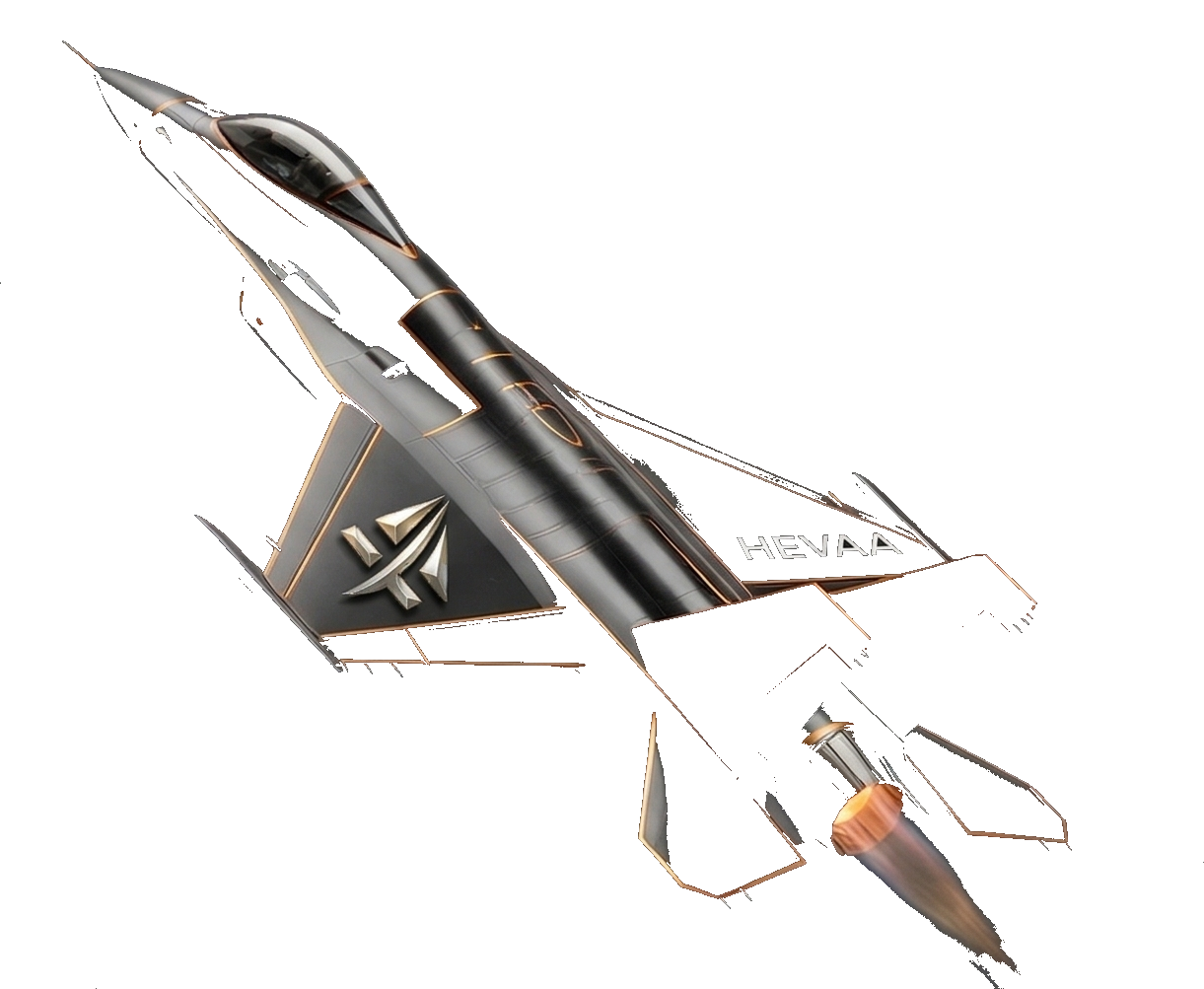 Silueta de avión HEVAA